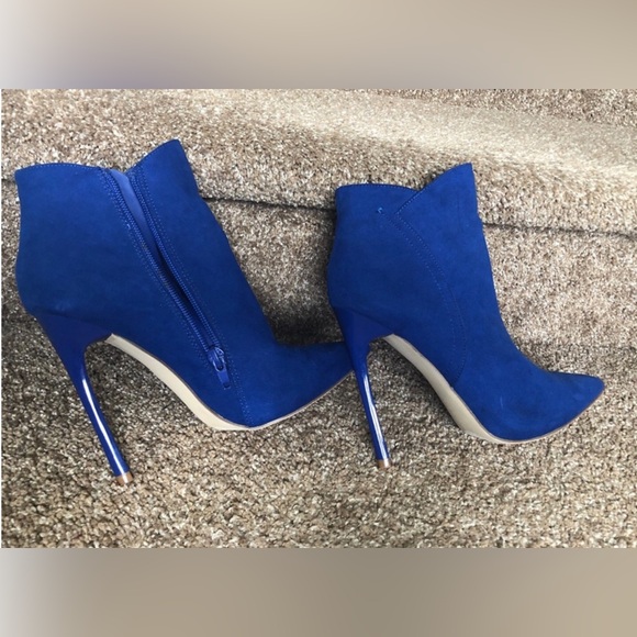 just fab electric blue heel boots - Picture 1 of 4